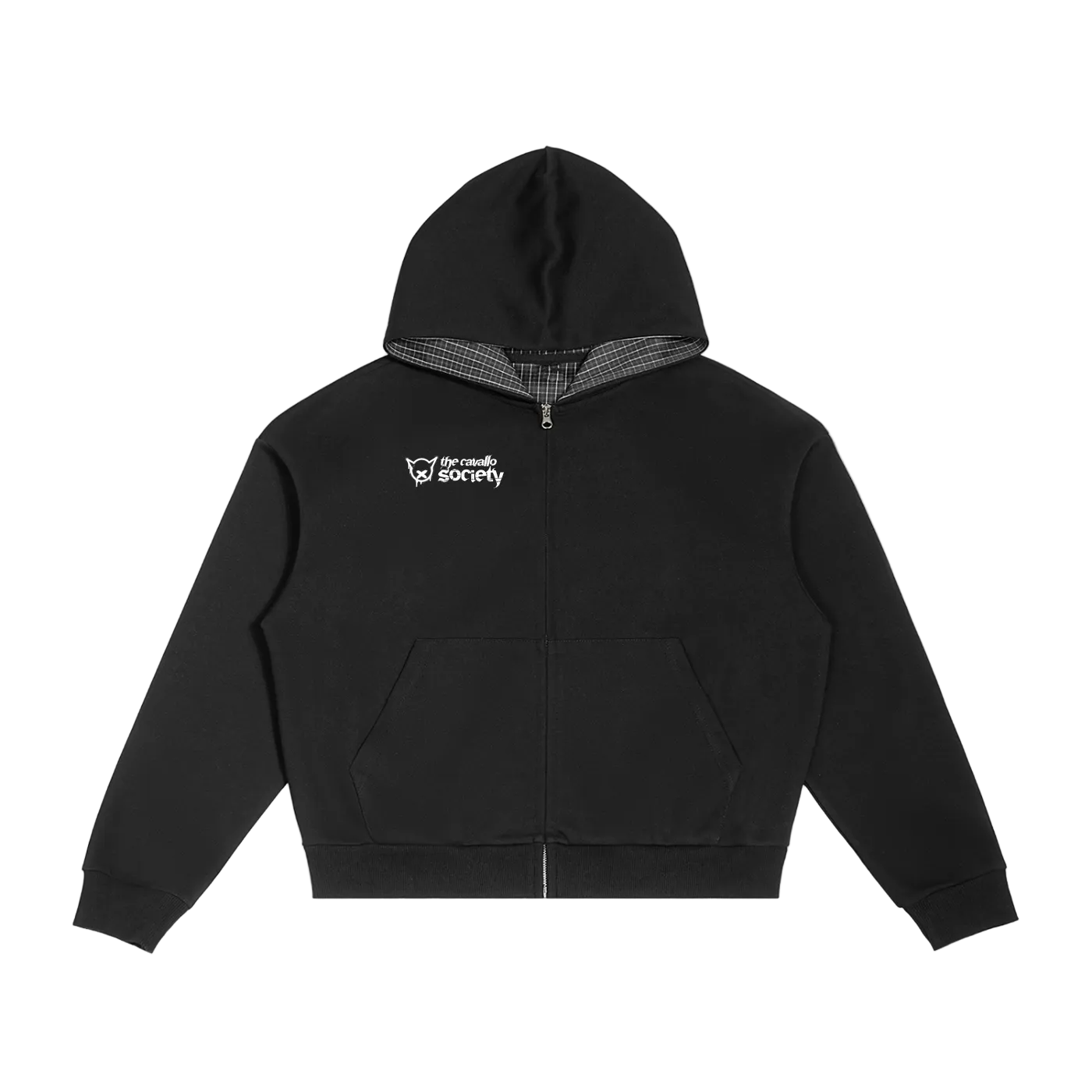 Plaid Zip Hood & Sweatpant Combo