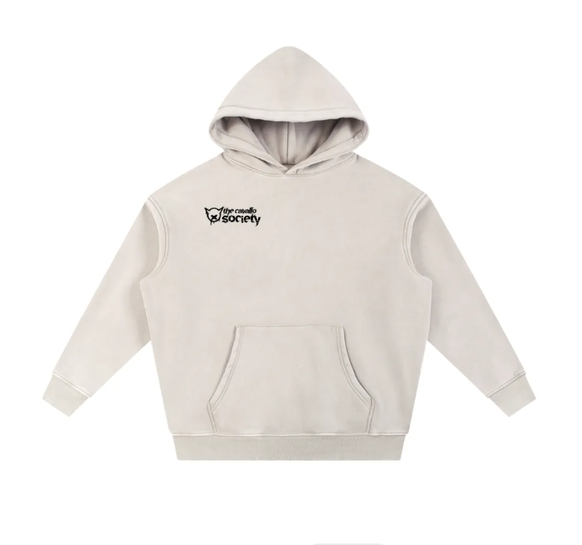 SNOW WASHED - RIDE WITH RESPECT FLEECE HOODIE