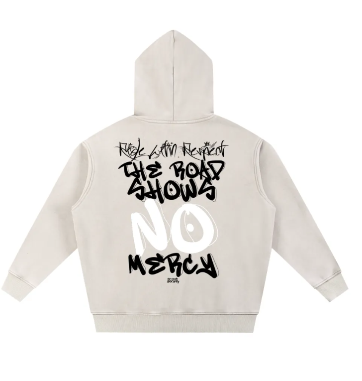 SNOW WASHED - RIDE WITH RESPECT FLEECE HOODIE