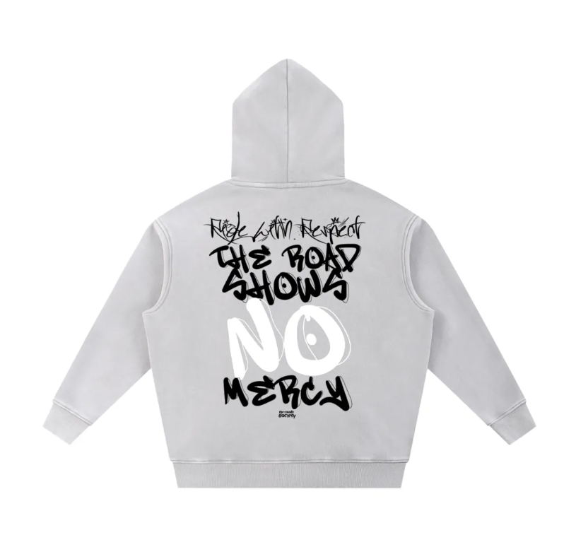 SNOW WASHED - RIDE WITH RESPECT FLEECE HOODIE