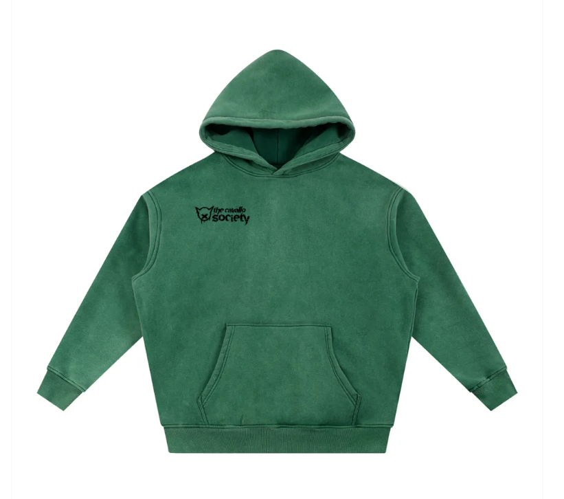 SNOW WASHED - RIDE WITH RESPECT FLEECE HOODIE