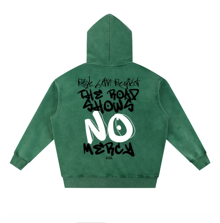 SNOW WASHED - RIDE WITH RESPECT FLEECE HOODIE